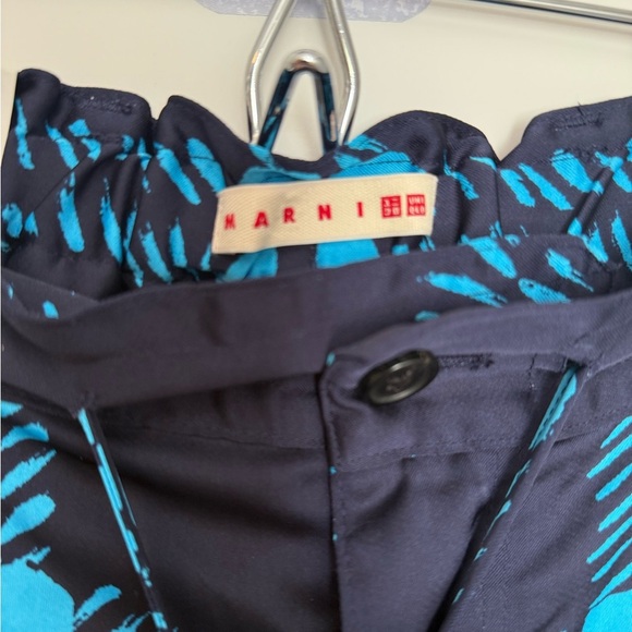 Marni x Uniqlo Drape relaxed wide straight plaid pants Size S - Picture 5 of 7